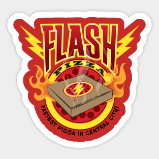 Flash Pizza Sticker